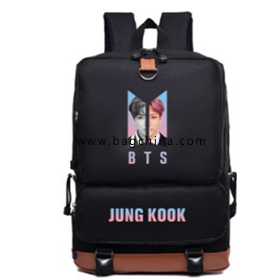 BTS Youth League  casual  nylon backpack 