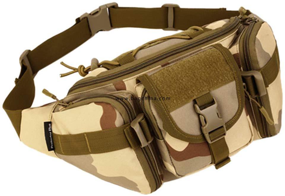 Multi-functional camouflage waist bag high quality wear-resistant nylon bag Military Men's chest bag 