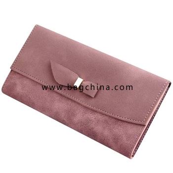 Clutch For Women Long Style Fashion Bow Stitching Multi-card holder Coin Purse HandBag 
