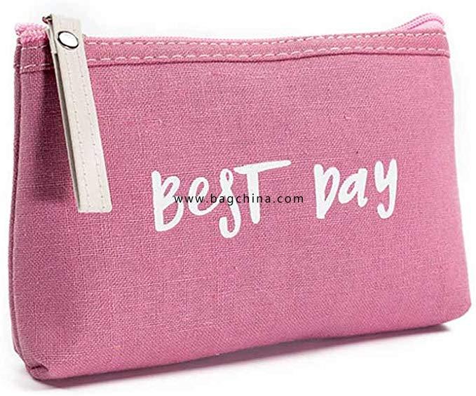 Mini Wallet for Women Coin Purse Zipper Closure Card Holders Purse with Best Day Print 