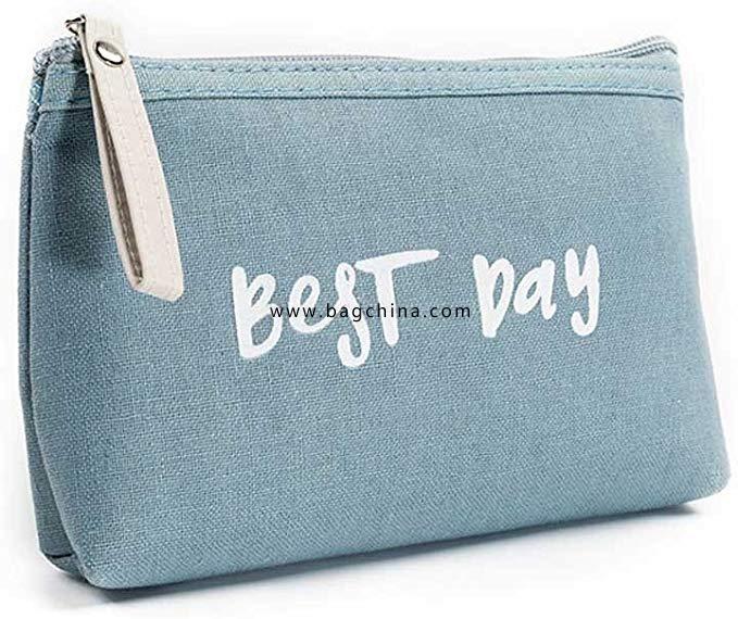 Mini Wallet for Women Coin Purse Zipper Closure Card Holders Purse with Best Day Print 
