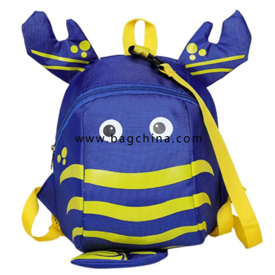 Cartoon 3D Lobster Anti-Lost Backpack Bags,Toddler Children Backpack with Leash for Boys Girls