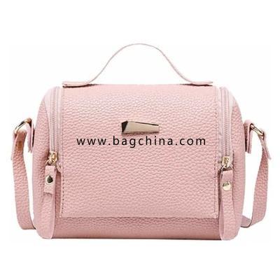 Shoulders Bag Women Girls Fashion Messenger Bag Solid color Handbag