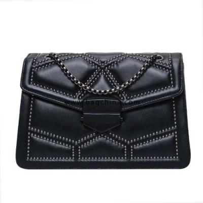 Rivet Chain Brand Designer PU Leather Crossbody Bags For Women 2020 Simple Fashion Shoulder Bag Lady Luxury Small Handbags