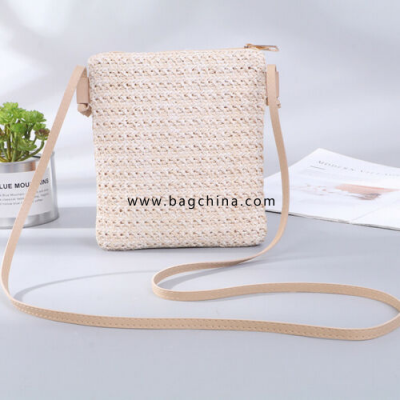 2020 Fashion Trend Women Summer New Beach Tote Messenger Handbag Ladies Rattan Straw Wicker Crossbody Shoulder Bag Basket