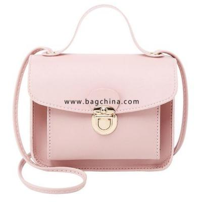 2020 Solid Color Leather Crossbody Bags For Women Travel Handbag Fashion Simple Shoulder Simple Ladies Cross Body Bag