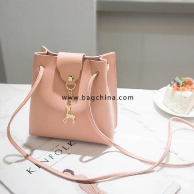 Vintage Small Women Bucket Bag for Handbags Women PU Leather Shoulder Bags Girls Drawstring Messenger Crossbody Bag