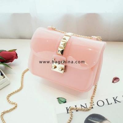 Fashion Women Silicone Candy 13 Color Cross-body Bag Small Chain Messenger Bag Transparent Shoulder Bags Mini Cute Jelly Bag 202