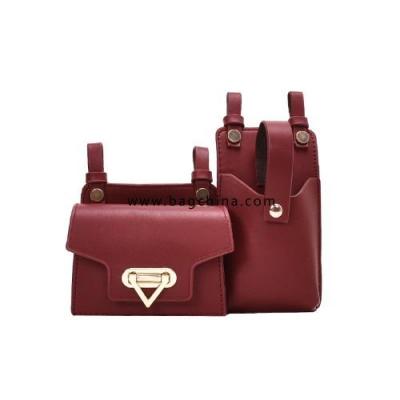 2PCS Women Waist Bag Luxury Designer Belt Bag Female High Quality Leather Flap Fanny Pack Shoulder Crossbody Chest Bag Hip Purse