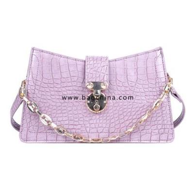 Chain Design Crocodile Pattern Small PU Leather Armpit Bag For Women 2020 Summer New Shoulder Handbags Crossbody Bag