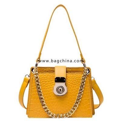 2020 stone pattern chain design leather crossbody bag women's handbags and purses fashion high quality shoulder bag women