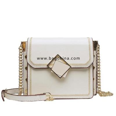 Women's bag 2020 new high-quality leather shoulder bag stylish and simple ladies bag cover crossbody bag chain bag.