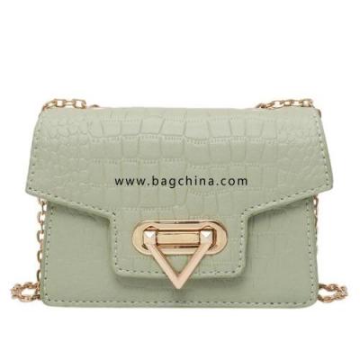 Women's bag 2020 new wave texture retro crossbody bag spring and summer foreign style stone pattern chain shoulder bag