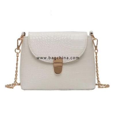 Stone Patent Crossbody Bags For Women 2020 Small Handbag Small Bag PU Leather Hand Bag Ladies Chain Designer Bags