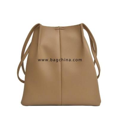 2020 new fashion simple and versatile retro bag drawstring shoulder bag large capacity handbag