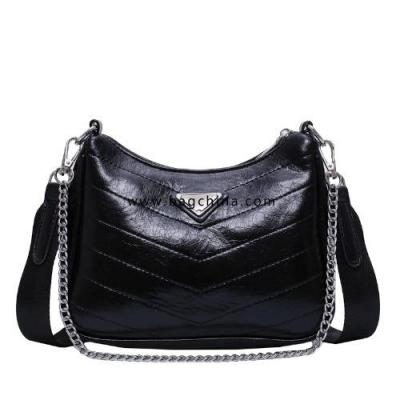 High-end Casual Western Style Women's Bag New Wild Texture Crossbody Bag Fashion Embroidered Broadband Shoulder Bag