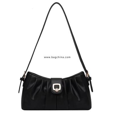 Elegant Women Shoulder Bag PU Leather Female Underarm Handbag Luxury Designer Hand Bag for Women Fashion Lady Travel Purse Bags
