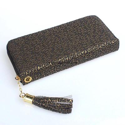 Wallets Women Long Clutch Totems Print Tassel Card Holders Phone Pocket Purse Lady Money Pouch Handbag Women Wallet Carteras