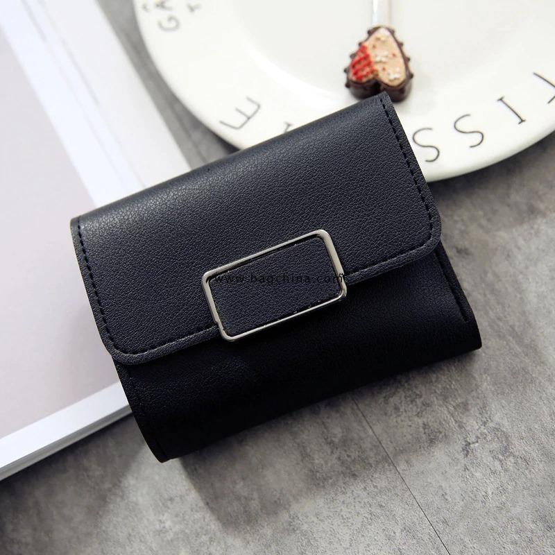 New Money Small Wallet Women Casual Solid Wallet Fashion Female Short Mini All-match Korean Students Small Wallet Simple Square