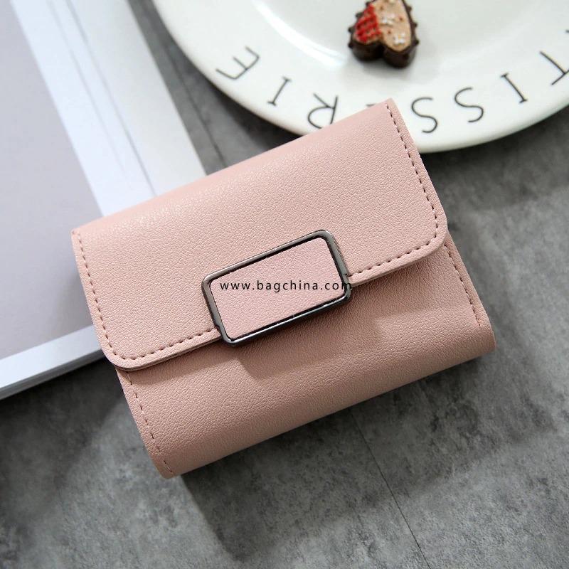 New Money Small Wallet Women Casual Solid Wallet Fashion Female Short Mini All-match Korean Students Small Wallet Simple Square