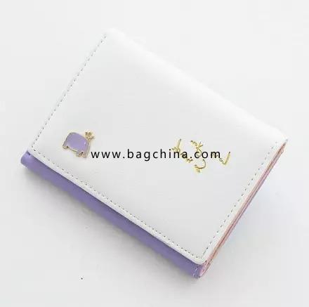 Fashion Women Cute Short Mini Wallet Elegant PU Leather Small Clutch Purse Card Holders Ladies Handbag lovely kawaii Money Bag