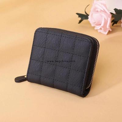 Wallets for Women Luxury Designer Fashion Short Embroidered Clutch Bag PU Solid Color Female Card Bag Coin Purse