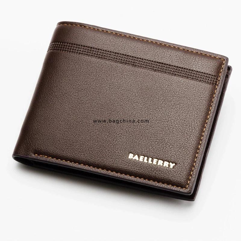 New Arrival Litchi Black Purse for Men Wallet Short Leather Men's Wallets Thin Male Small Wallet Card Holder Soft Mini Purses