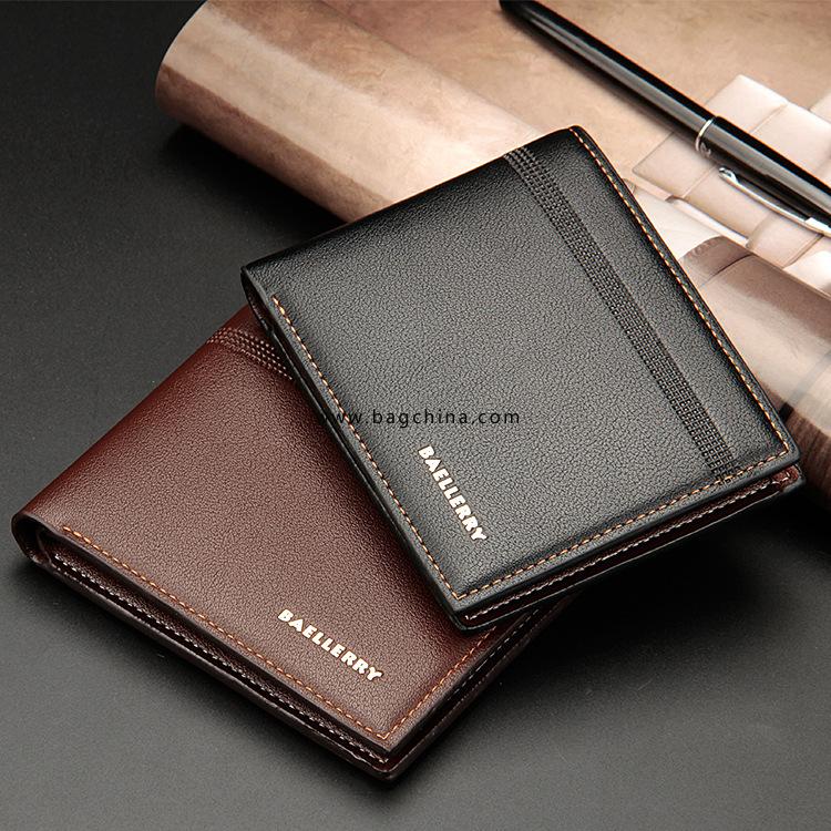 New Arrival Litchi Black Purse for Men Wallet Short Leather Men's Wallets Thin Male Small Wallet Card Holder Soft Mini Purses