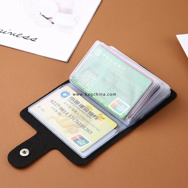 New PU Leather Function 24 Bits Card Case Business Card Holder Men Women Credit Passport Card Bag ID Passport Card Wallet H088
