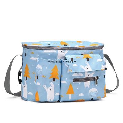 Factory direct stroller hanging bag multi-function out mommy bag waterproof mother and baby out stroller hanging bag through the standard