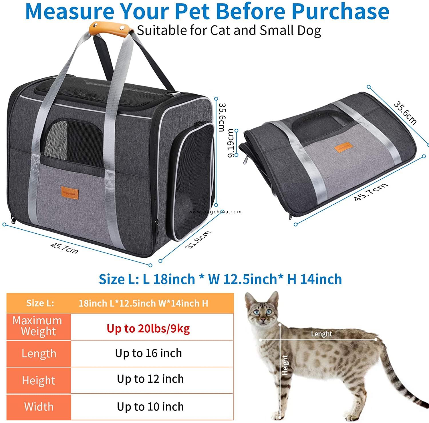 Pet Transport Bag for Dog or Cat