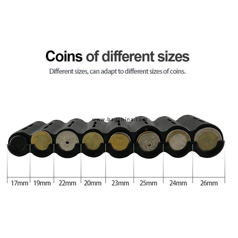 Coin Container For 8 Types of Euros