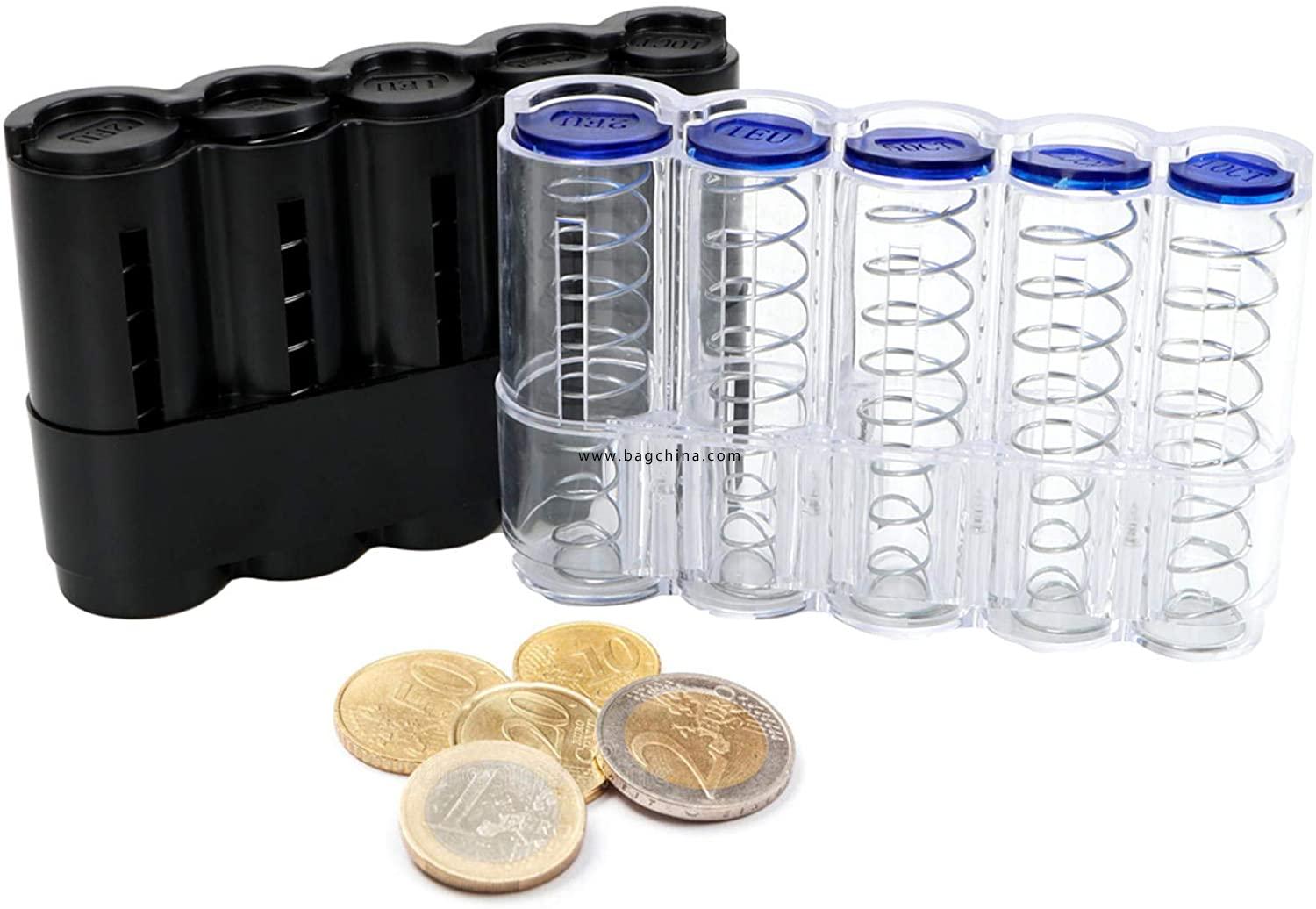 Coin Container For 8 Types of Euros 